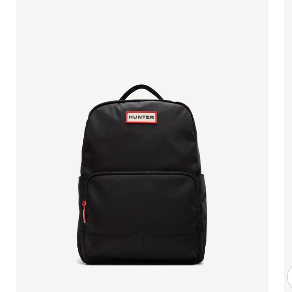 Hunter Men's Backpack in Black with Red Details